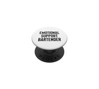 Fun Emotional Support Bartender Therapy Joke PopSockets PopGrip Adhésif