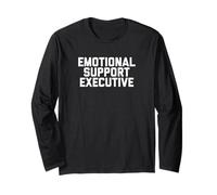 Fun Emotional Support Executive Joke Manche Longue