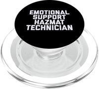 Fun Emotional Support Hazmat Technician Therapy Joke PopSockets PopGrip pour MagSafe