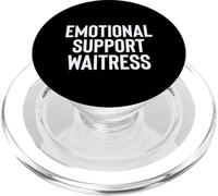 Fun Emotional Support Home Waitress Therapy Joke PopSockets PopGrip pour MagSafe