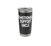 Fun Emotional Support Uncle Therapy Joke Gobelet isotherme en acier inoxydable double paroi