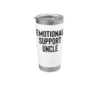 Fun Emotional Support Uncle Therapy Joke Gobelet isotherme en acier inoxydable double paroi