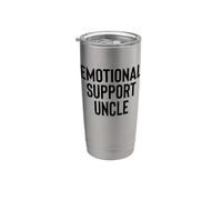 Fun Emotional Support Uncle Therapy Joke Gobelet isotherme en acier inoxydable double paroi