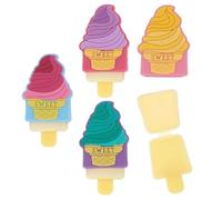 Fun Express Expressions® Ice Cream Ensemble de gloss à lèvres - 1,1 g, récipient en plastique coloré avec brillant à lèvres, parfait pour les enfants, les murs de prix et les comptoirs de rédemption