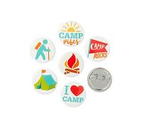 Fun Express Mini boutons de camping - Bijoux - VBS Vacation Bible Fournitures scolaires/décoration - 48 pièces