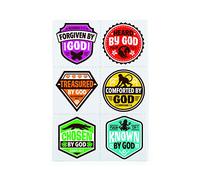 Fun Express TATOUAGES VBS CHASSE AU TRÉSOR - Accessoires de vêtements - VBS Vacation Bible Fournitures scolaires / Décor - 72 pièces