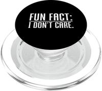 Fun Fact I Don't Care Funny Saying Sarcasm Humour Citation PopSockets PopGrip pour MagSafe