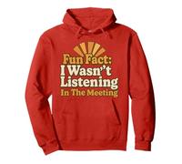 Fun Fact I Wasn't Listening in the Meeting Design vintage Sweat à Capuche