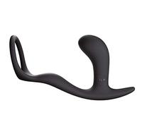 FUN FACTORY BOOTIE RING - Anneau Pénien Avec Plug Anal Noir Silicone