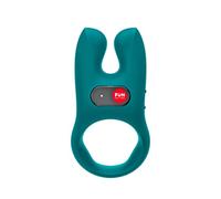 FUN FACTORY NŌS - Anneau de Pénis pour Couples, Anneau Vibrant avec Stimulation Clitoridienne, en Silicone, Étanche (Deep Sea Blue)