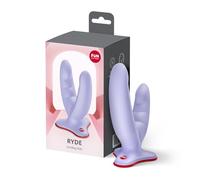 Fun Factory Ryde | Grinding gode en silicone | gode nervuré avec ventouse | Silicone doux pour la peau | double stimulation vaginalement et analement | compatible strap-on | Sextoys femme