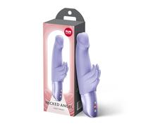 Fun Factory Wicked Angel | Vibromasseur rabbit femme | 10 programmes | Stimulation point G et clitoris | à piles | double vibromasseur rabbit pour femme | Sextoys femme | Érotique