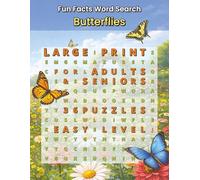 Fun Facts Word Search: Butterflies: 36 Butterfly-Themed Puzzles Featuring Species, Colors, Habitats, Life Cycles, and Flowers Butterflies Love