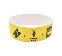 FUN FAN LINE | Bracelet Papier Événements Tyvek Numéroté | Lot De 100 Bracelets Événementiel Étanches Et Colorés Pour Festivals| Bracelets En Papier Pour Contrôle D’accès | FESTIVAL Juene