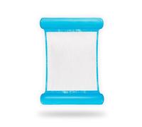 FUN FAN LINE - Hamac à Eau Gonflable, Chaise longue Relax Piscine, Tapis Gonflable Résistant, Flotteur Pliable Piscine, 110 x 80 cm (1, Bleu)