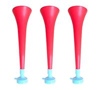FUN FAN LINE - Pack de 3 Vuvuzelas en Plastique Résistant | Trompettes d'Animation pour Football, Événements Sportifs et Fêtes | Klaxon Bruit Extrême 120 DB | Cotillon pour Supporters (Pologne)