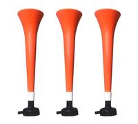 FUN FAN LINE - Pack de 3 Vuvuzelas en Plastique Résistant | Trompettes d'Animation pour Football, Événements Sportifs et Fêtes | Klaxon Bruit Extrême 120 DB | Cotillon pour Supporters (Pays-Bas)