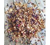 Fun Floral Fusions Confettis biodégradables - 1 litre - 10/12 invités - Confettis de mariage - Pétales de fleurs séchées Confettis de pétales naturels