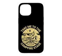 Fun Folk Music Camping Trip Take Me to The Campfire Stage Coque pour iPhone 15