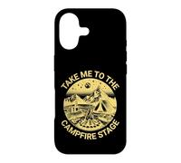 Fun Folk Music Camping Trip Take Me to The Campfire Stage Coque pour iPhone 17
