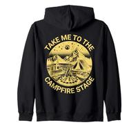 Fun Folk Music Camping Trip Take Me to The Campfire Stage Sweat à Capuche