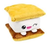 BEMIRO Doudou Biscuit - Environ 16 cm, 100% Polyester, Visage Kawaii brodé, Doux et Douillet