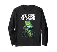Fun Frog Cycling, We Ride At Dawn pour Les Amateurs de vélo Manche Longue