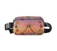 Fun Fruit Grande Roue Dessin animé à la mode Running Ceinture Sac banane Sac banane pour hommes femmes Imperméable avec sangle réglable pour voyage Course Randonnée Bolso de Lado Para, Dessin animé