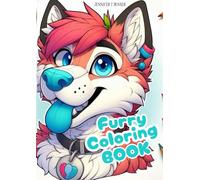 Fun Furry Coloring Book: Fun Furry Coloring Book Pages with Expressive Fursuit Animals different expressions, dog, cat, deer, fawn, horse, pony, dragon, scaley, griffin, bird