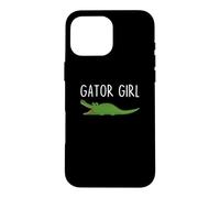 Fun Gator Girl Reptile Alligator Coque pour iPhone 16 Pro Max