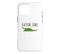 Fun Gator Girl Reptile Alligator Coque pour iPhone 16 Pro Max