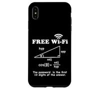 Fun Geeky Free Wi-FI Math Blague Hypoténuse Trigonométrie Humour Coque pour iPhone XS Max