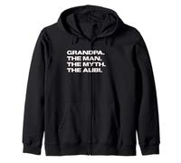 Fun Grandpa - The Man, The Myth, The Alibi Sweat à Capuche