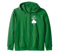 Fun Green 0% Irish Shamrock, Celtic Font | St. Patrick Day Sweat à Capuche