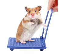 Fun Hamster Cage Accessories, Hamster Cart Toy, Small Animal Toys Hamster Toys, Photo Props Hamster Enrichment Toys, Small Cart Chinchilla Bed Pet Toys, Easy to Use, Portable for Play Rest