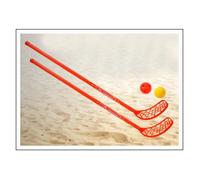 Donic Schildkröt hockeyset 4-pièce 110 cm rouge