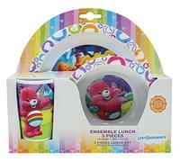 Fun House 005360 BISOUNOURS Ensemble de repas pour enfants - 3 pièces, Polypropylène, Multicolore, 26,5 x 7 x 25 cm