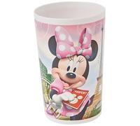 Fun House 005509 Disney Minnie Verre pour Enfant Polypropylène Rose 10 x 0,025 x 6,5 cm