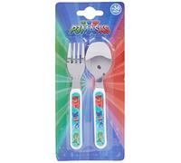 Fun House 005598 PYJAMASQUES Ensemble de couverts Plastique/Inox Blanc