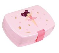 FUN HOUSE 006033 DANSEUSE BALLERINE BOITE GOUTER POUR ENFANT H.6,5 X L.17 X P.13,5 CM, Rose