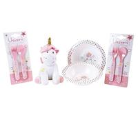 Fun House 006319 Licorne lot Vaisselle pour Enfant