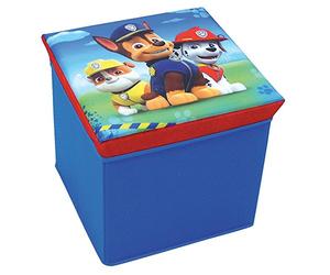 Fun House 712538 Pat'Patrouille Tabouret de Rangement Polyester Bleu 31 x 31 x 29 cm