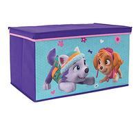 FUN HOUSE 712724 PAT'PATROUILLE FILLE Coffre à jouets pliable pour enfant, à partir de 3 ans, Bleu