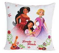 Fun House 712813 Elena D'AVALOR Coussin carré Lamboa Imprime Blanc 35 x 35 x 15 cm
