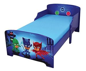 Fun House 712868 Pyjamasques Lit pour Enfant 140X70 cm avec Lattes, Bleu