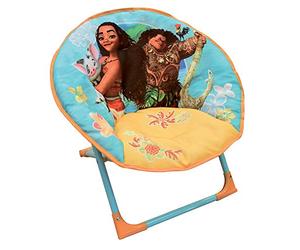 Fun House 712961 Disney VAIANA Siège Lune Pliable pour Enfant, Blanc, à partir de 3 ans