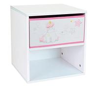 Fun House 713045 Licorne Chevet/Table de Nuit avec tiroir H.36 X L. 33 X P. 30 CM pour Enfant
