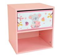 Fun House 713301 Cally Mimi Koala Chevet/Table de Nuit avec tiroir H.36 X L. 33 X P. 30 CM pour Enfant, Gris