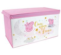FUN HOUSE 713498 PEPPA PIG Coffre à jouets pliable 55,5 x 34,5 x 34 cm pour enfant, Red