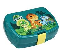 Fun House | Boîte Goûter Enfant Jurassic World Dinosaures | Lunch Box H.6,5 x L.17 x P.13,5 cm | Fermeture Sécurisée | Licence Officielle | Vaisselle Réutilisable | Boîte Repas Dinosaure | Ideé Cadeau